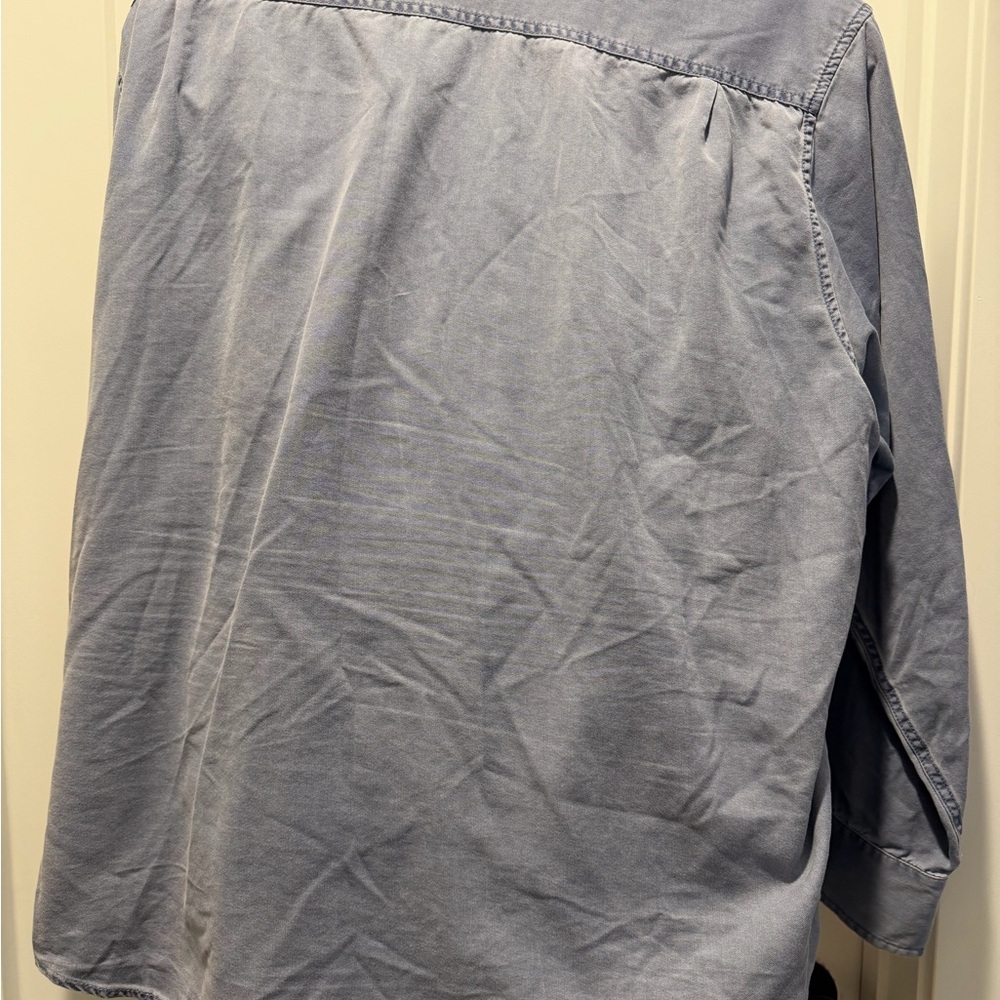 tommy bahama chambray light denim look button down shirt xxl - Picture 6 of 9